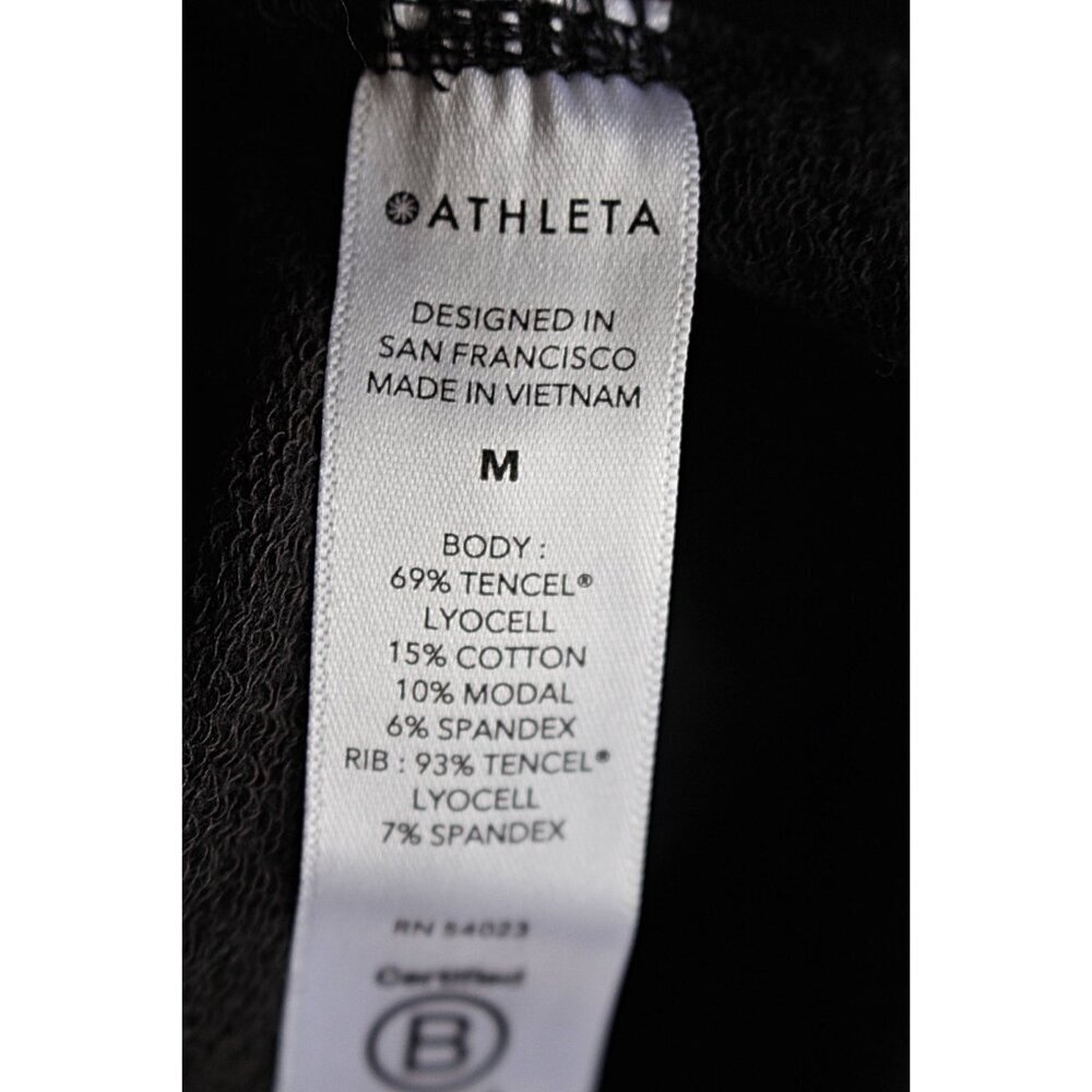 Athleta - Balance Sweatshirt Dress in Black, size Medium. Style 599867. - Picture 12 of 13